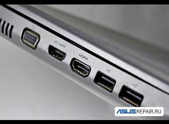 Замена разъемов HDMI, DVI, VGA  ноутбука Asus